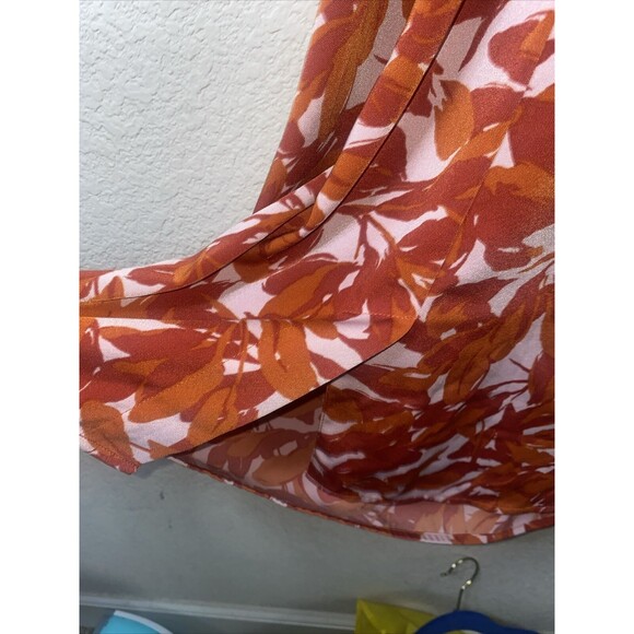 august 1 eight Floral Tank slip Dress Whimsical Fairy feminine romantic sexy L - Picture 8 of 10